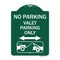 Signmission No Parking Valet Parking W/ Bidirectional Arrow & Car Tow Graphic Alum, 18" x 24", GW-1824-23646 A-DES-GW-1824-23646 - alternate 1